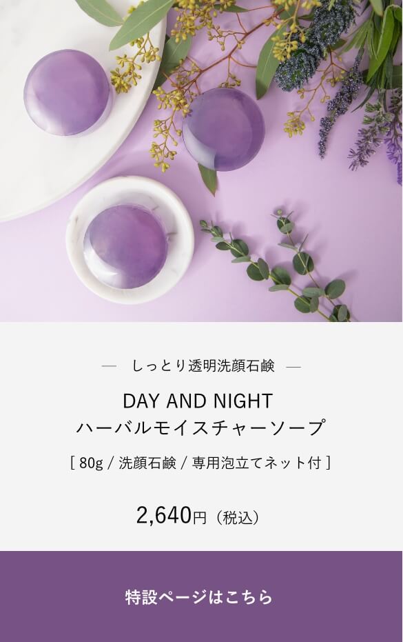 DAY AND NIGHT ハーバルモイスチャーソープ